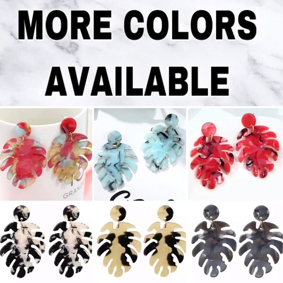 🔴𝟱/$𝟭𝟱🔴𝗖𝗟𝗘𝗔𝗥𝗔𝗡𝗖𝗘 Palm Earrings NEW - Picture 8 of 10